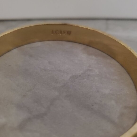 💛 Vintage 1990s 90s J.Crew Yellow Enamal Skinny Bangle Bracelet 💛 - Picture 6 of 16